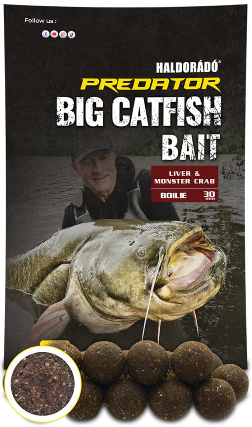 Haldorádó Catfish Bait Boilie 30+ - Liver & Monster Crab