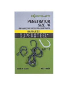 Korum PENETRATOR HOOK BARBLESS SIZE 12