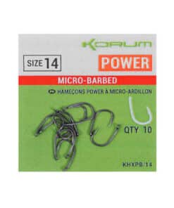 Korum XPERT POWER MICRO BARBED HOOKS - SIZE 8