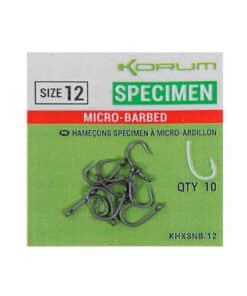 Korum XPERT SPECIMEN MICRO BARBED HOOKS - SIZE 10